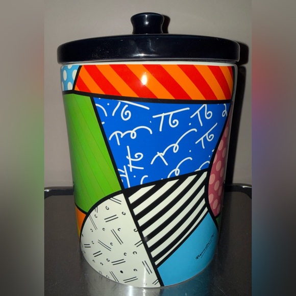 Disney by Britto Mickey Mouse Ceramic Cookie Jar - Picture 2 of 5